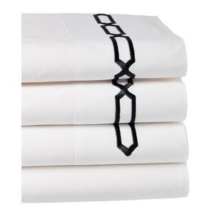 Dea Italian Linens Prato Embroidered Sheet Set